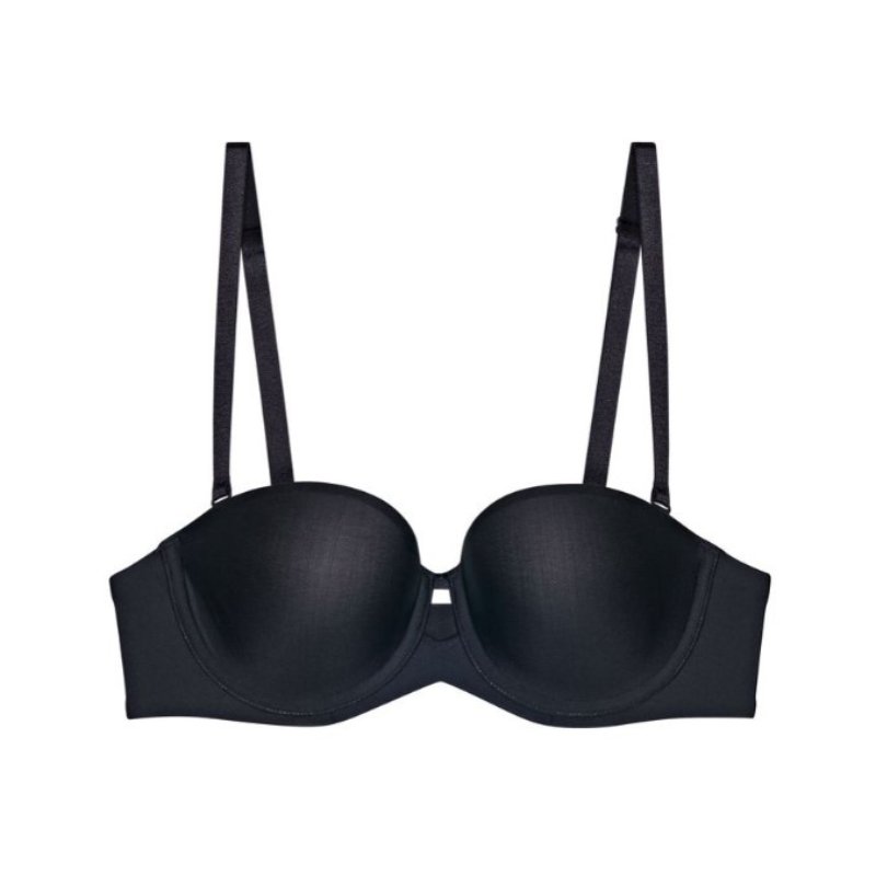 Σουτιέν Strapless Triumph Pure Micro WDP με ενίσχυση & μπανέλα μαύρο σκέτο