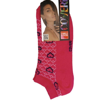 Τερλίκι κάλτσα Enrico Coveri Γυναικεία με 'Καρδιές' σχέδιο | 16ASS ροζ