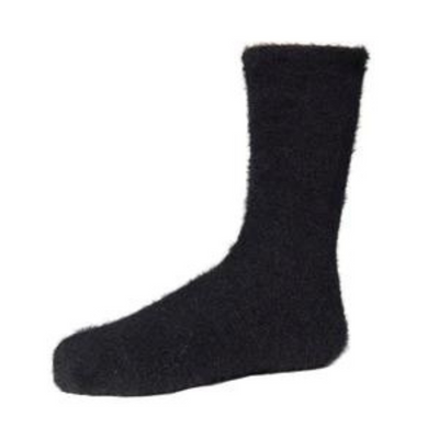 Γυναικεία κάλτσα Ysabel Mora χνουδωτή μονόχρωμη | 12676 μαύρο