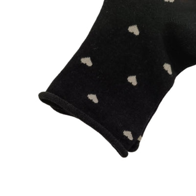 Γυναικεία κάλτσα Enrico Coveri ημίκοντη με σχέδια χωρίς λάστιχο | 7ASS μαύρο κοντινό