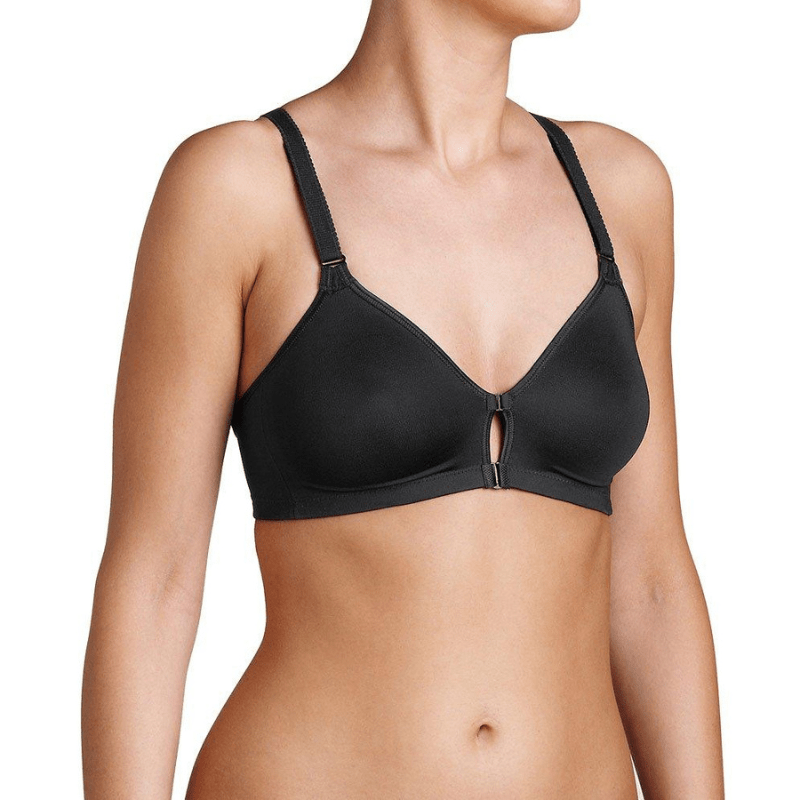 Αθλητικό Σουτιέν TRIUMPH με μπροστινό κούμπωμα Triaction Fitness F μαύρο