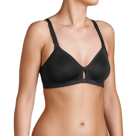 Αθλητικό Σουτιέν TRIUMPH με μπροστινό κούμπωμα Triaction Fitness F μαύρο