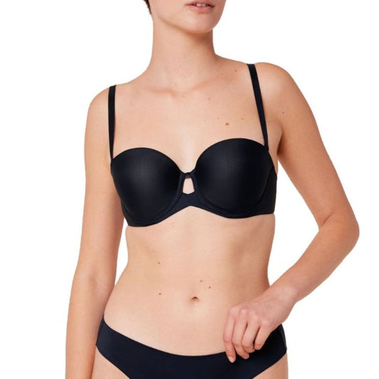 Σουτιέν Strapless Triumph Pure Micro WDP με ενίσχυση & μπανέλα μαύρο