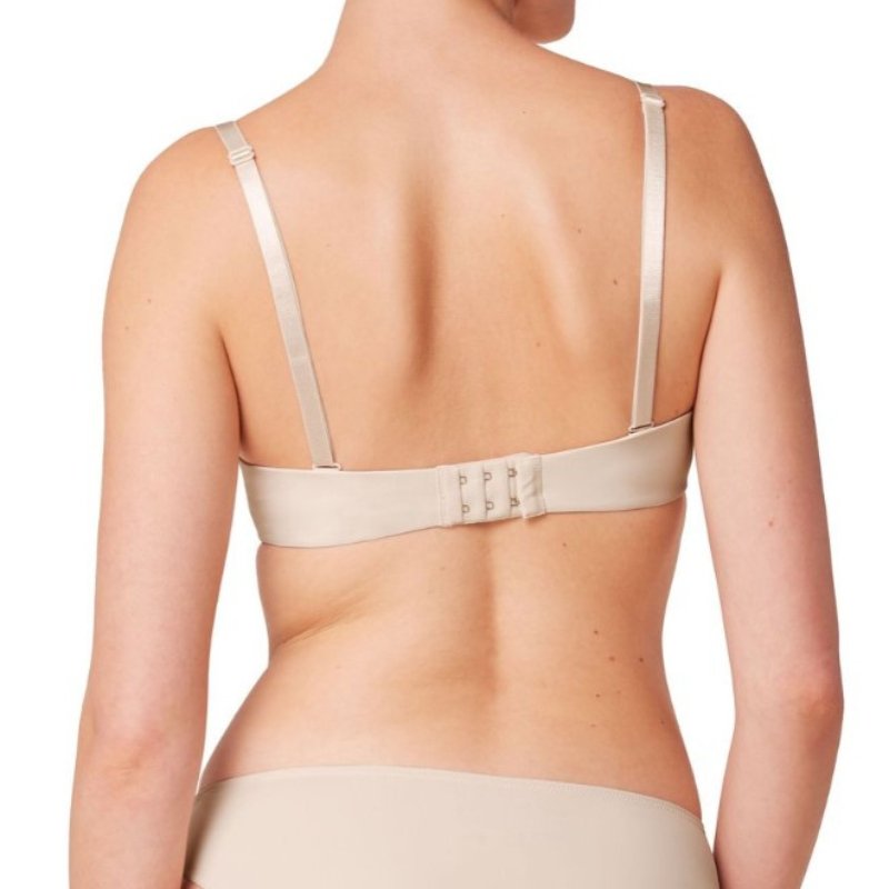 Σουτιέν Strapless Triumph Pure Micro WDP με ενίσχυση & μπανέλα μπεζ πλάτη