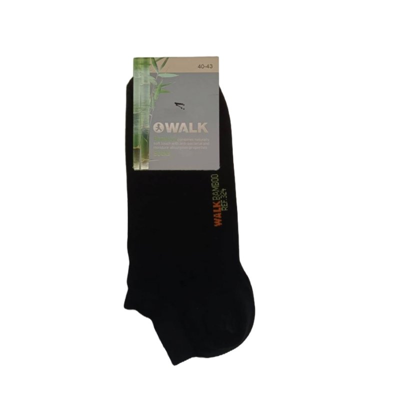 Τερλίκι κάλτσα Walk Ανδρική Bamboo | W324 μαύρο πλάι
