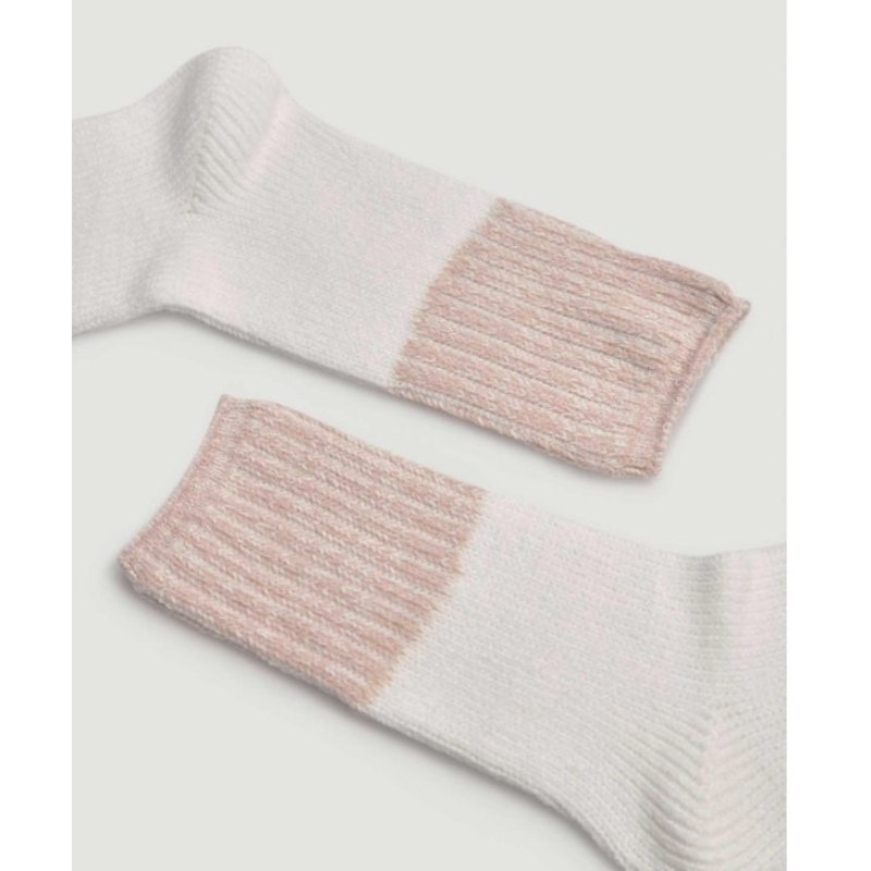 Γυναικεία κάλτσα πλεκτή | 12801 ροζ κοντινό