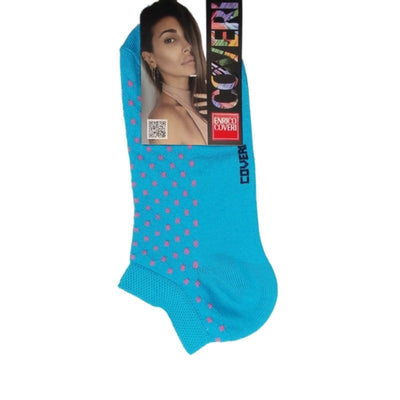 Τερκλίκι κάλτσα Γυναικεία Enrico Coveri με 'Πουά' σχέδιο | 15ASS γαλάζιο