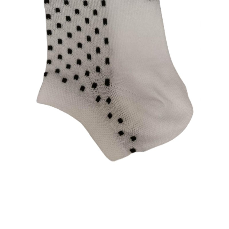 Τερκλίκι κάλτσα Γυναικεία Enrico Coveri με 'Πουά' σχέδιο | 15ASS λευκό μαύρο κοντινό