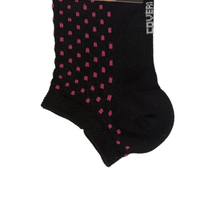 Τερκλίκι κάλτσα Γυναικεία Enrico Coveri με 'Πουά' σχέδιο | 15ASS μαύρο φούξια κοντινό