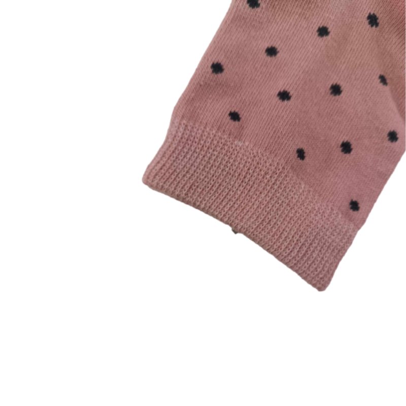 Γυναικεία κάλτσα Enrico Coveri ημίκοντη με  'Πουά' σχέδιο | LIFE-12ASS ροζ κοντινό