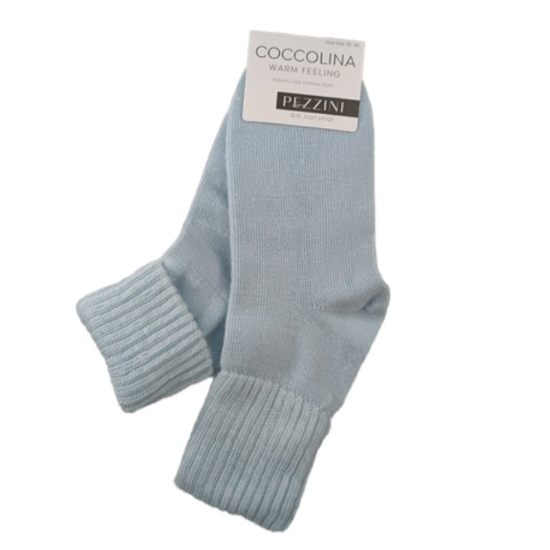 Γυναικεία κάλτσα Pezzini πολύ ζεστή & απαλή | DCZ-604 γαλάζιο