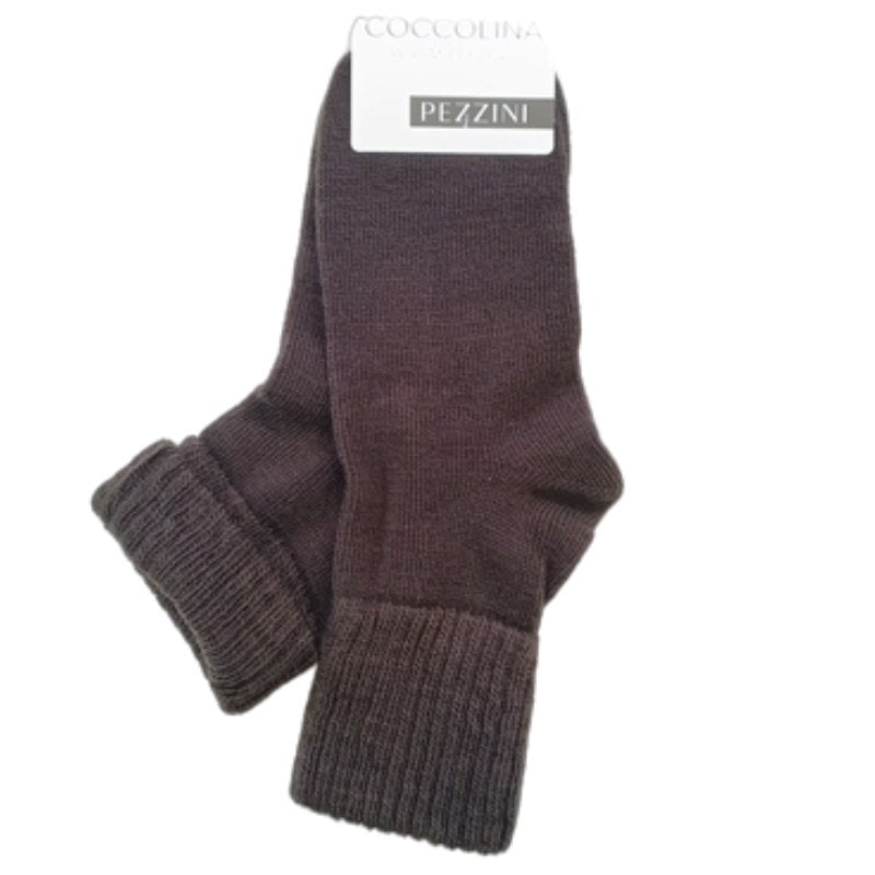 Γυναικεία κάλτσα Pezzini πολύ ζεστή & απαλή | DCZ-604 καφε σκούρο