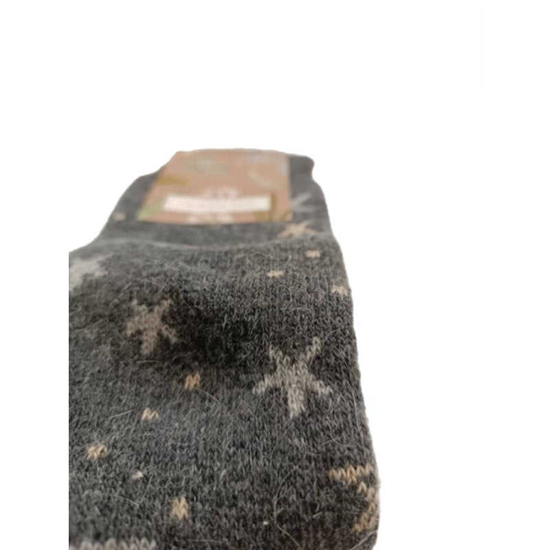 Γυναικεία κάλτσα Ysabel Mora πολύ ζεστή με σχέδια | 12791 γκρι σκούρο κοντινό