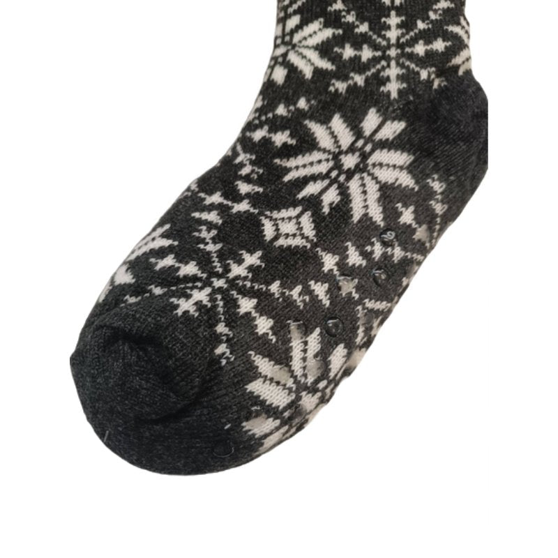 Γυναικείες Αντιολισθητικές κάλτσες | SD0747 γκρι σκούρο κοντινό