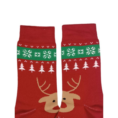Γυναικεία κάλτσα με Χριστουγεννιάτικα σχέδια 3άδα