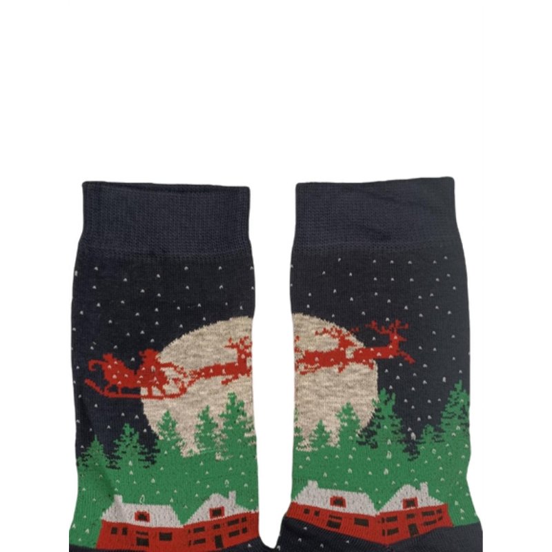 Γυναικεία κάλτσα με Χριστουγεννιάτικα σχέδια 3άδα
