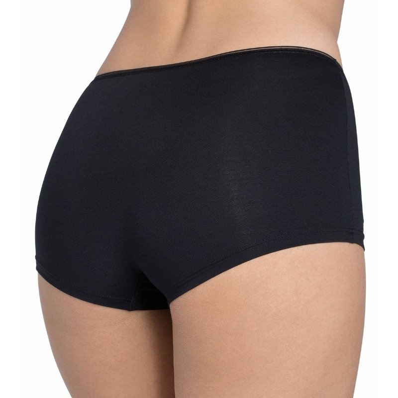 Γυναικείο Slip Boxer | Feel Sensational Short 02 μαύρο πίσω