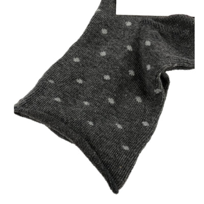 Γυναικεία κάλτσα με σχέδιο 'Πουά' χωρίς λάστιχο | 8ASS γκρι σκούρο κοντινό