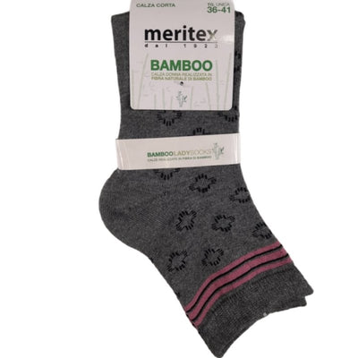 Γυναικεία κάλτσα MERITEX ημίκοντη bamboo | 3106 γκρί
