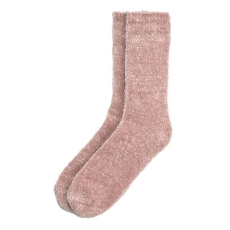Γυναικεία κάλτσα χνουδωτή | 12804 ροζ