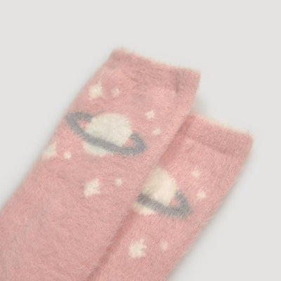 Γυναικεία κάλτσα απαλή με σχέδια 3άδα | 12798 ροζ