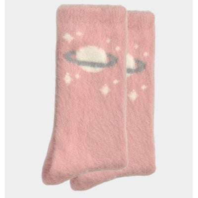 Γυναικεία κάλτσα απαλή με σχέδια 3άδα | 12798 ροζ μπροστά