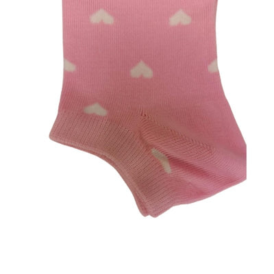 Τερλίκι κάλτσα Γυναικεία με σχέδιο Καρδιές ροζ