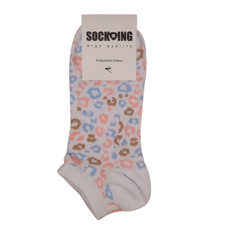 Τερλίκι κάλτσα Socking Γυναικεία με σχέδιο | 10922-02 λευκό