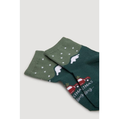 Παιδικές κάλτσες Ysabel Mora Χριστουγεννιάτικες 2άδα | 52254 πράσινο