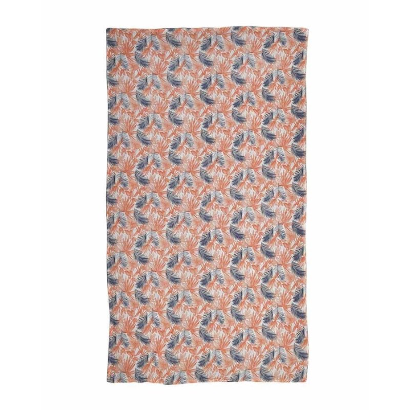 Πετσέτα Θαλάσσης Ble διπλής όψης με σχέδιο Φύλλα | 5-46-304-0023