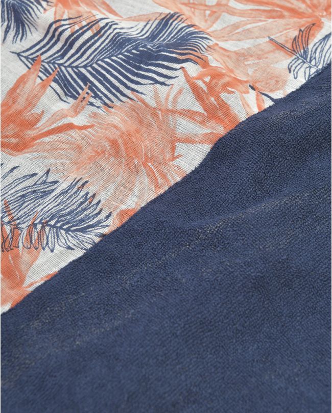 Πετσέτα Θαλάσσης Ble διπλής όψης με σχέδιο Φύλλα | 5-46-304-0023 κοντινό