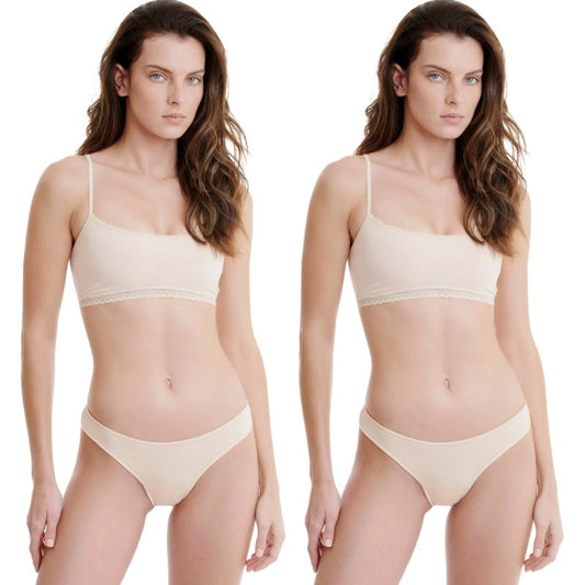 Brazil Slip Bamboo 2άδα | W2018 μπεζ
