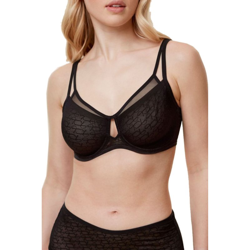 Minimizer Triumph με μπανέλα & διπλή επένδυση | Signature Sheer W01 EX μαύρο μπροστά