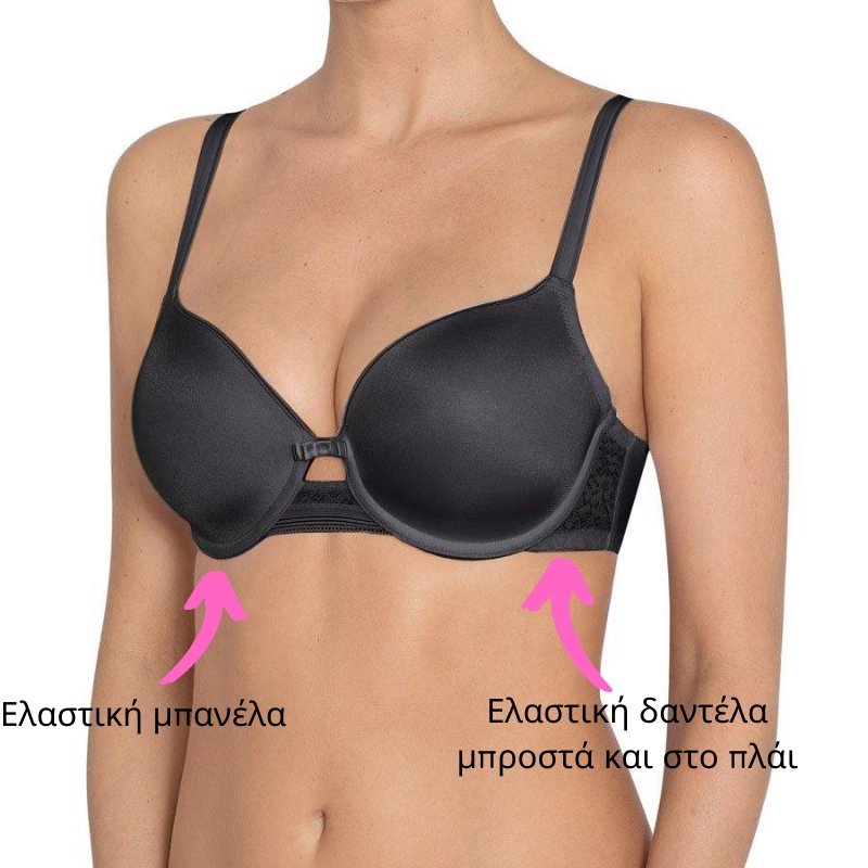 Σουτιέν TRIUMPH με ενίσχυση & ελαστική μπανέλα Beauty Full Essential WP μαύρο