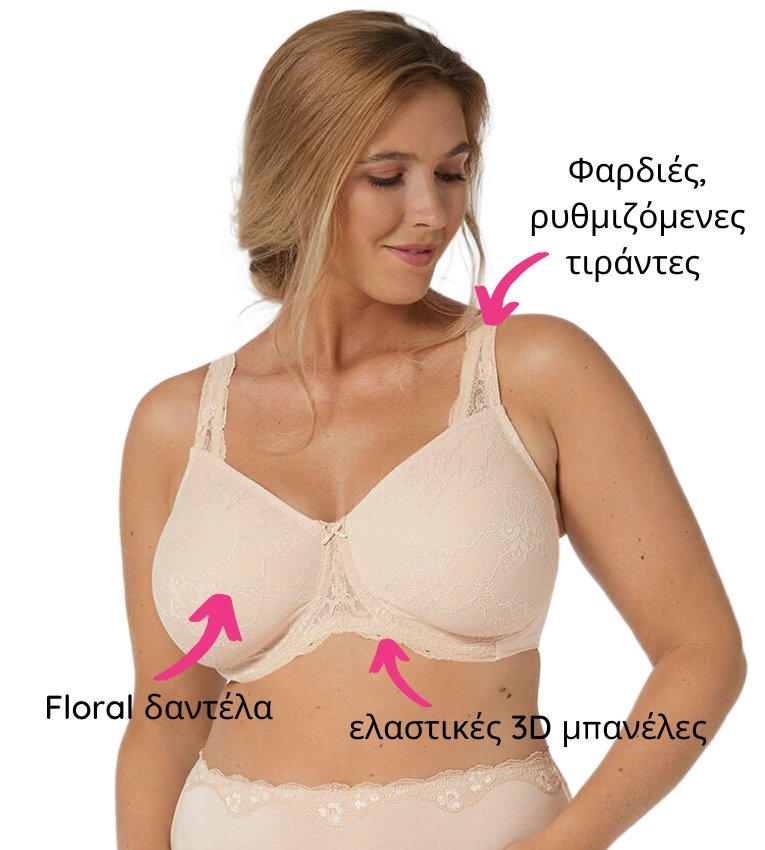 Σουτιέν TRIUMPH minimizer με μπανέλα | Contouring Sensation W01 μπέζ