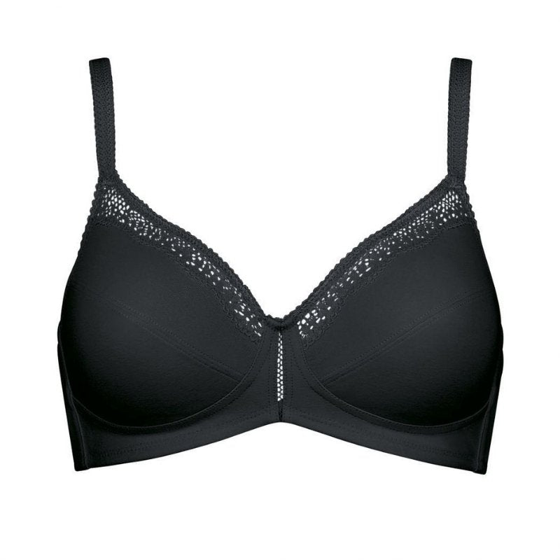 Βαμβακερό σουτιέν TRIUMPH χωρίς μπανέλα Cotton Beauty N μαύρο