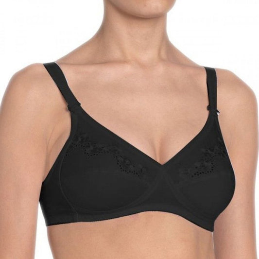 Βαμβακερό σουτιέν TRIUMPH χωρίς μπανέλα  Elastic Cross+Cotton N μαύρο