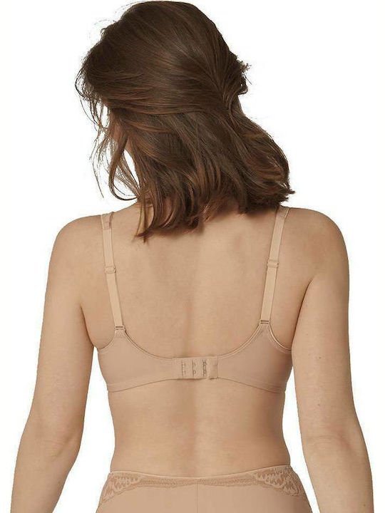 Σουτιέν Triumph χωρίς μπανέλα | Modern Lace + Cotton N μπεζ πλάτη