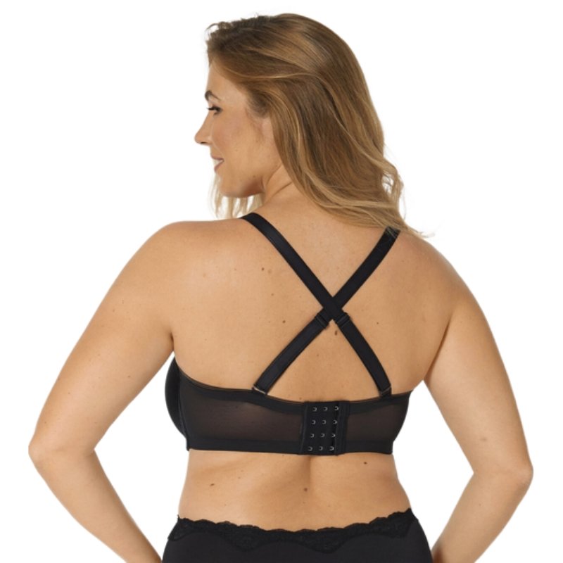 Στράπλες σουτιέν TRIUMPH με ενίσχυση & μπανέλα Beauty Full Essential WDP μαύρο πλάτη χιαστί