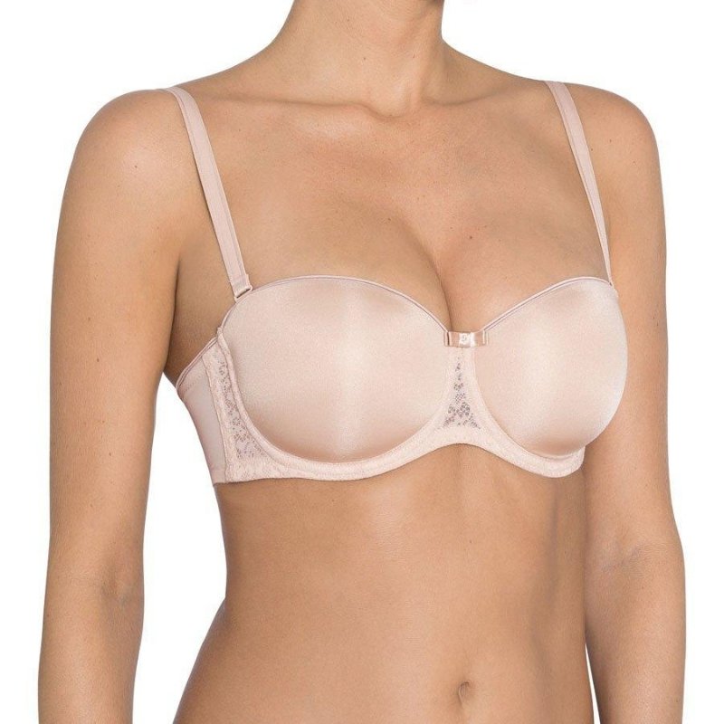 Στράπλες σουτιέν TRIUMPH με ενίσχυση & μπανέλα Beauty Full Essential WDP μπέζ 