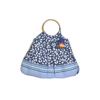Τσάντα θαλάσσης Ble υφασμάτινη με κοκκάλινο χερούλι | 5-42-304-0156