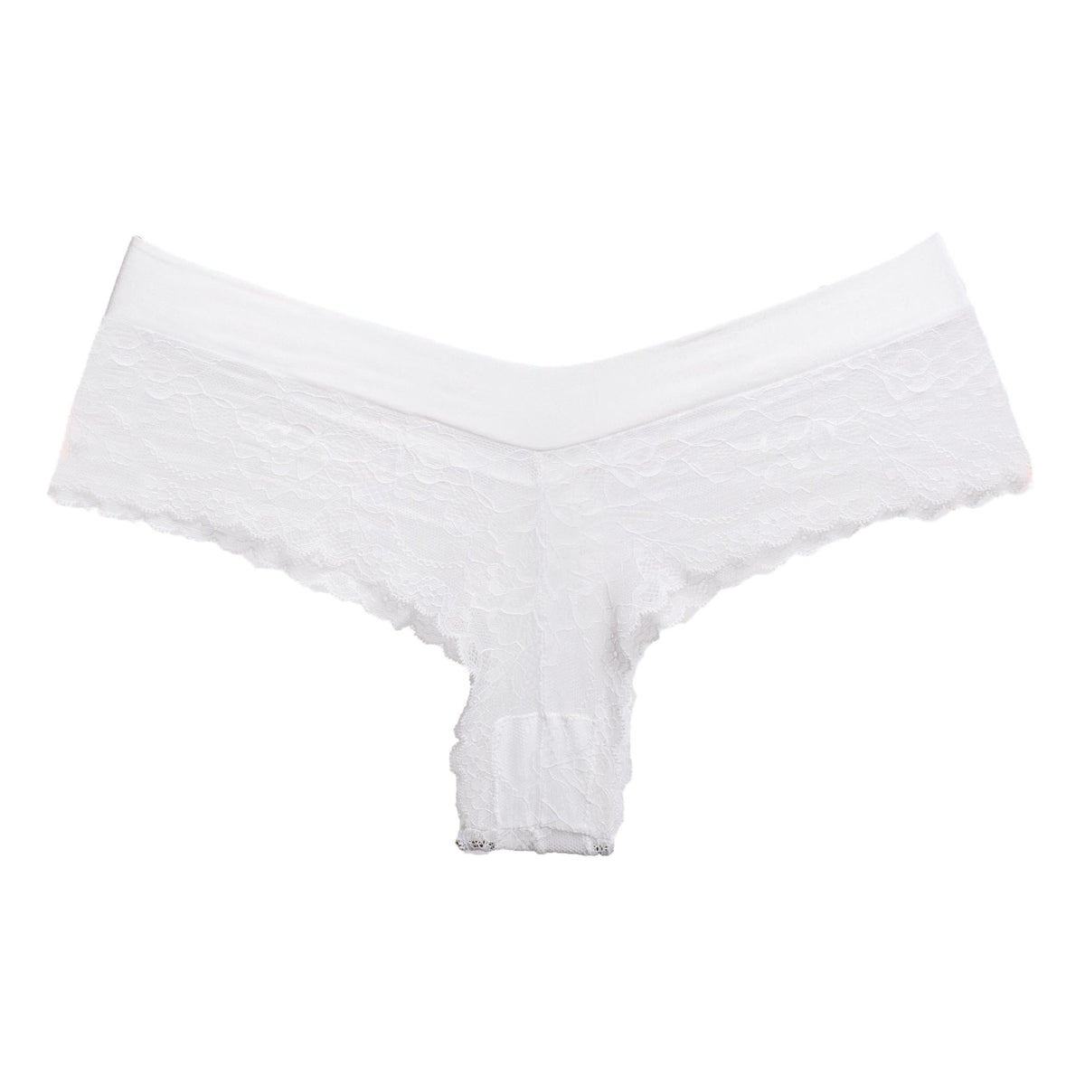 Brazilian Slip Dreams με δαντέλα χωρίς ραφές | 819 λευκό πίσω