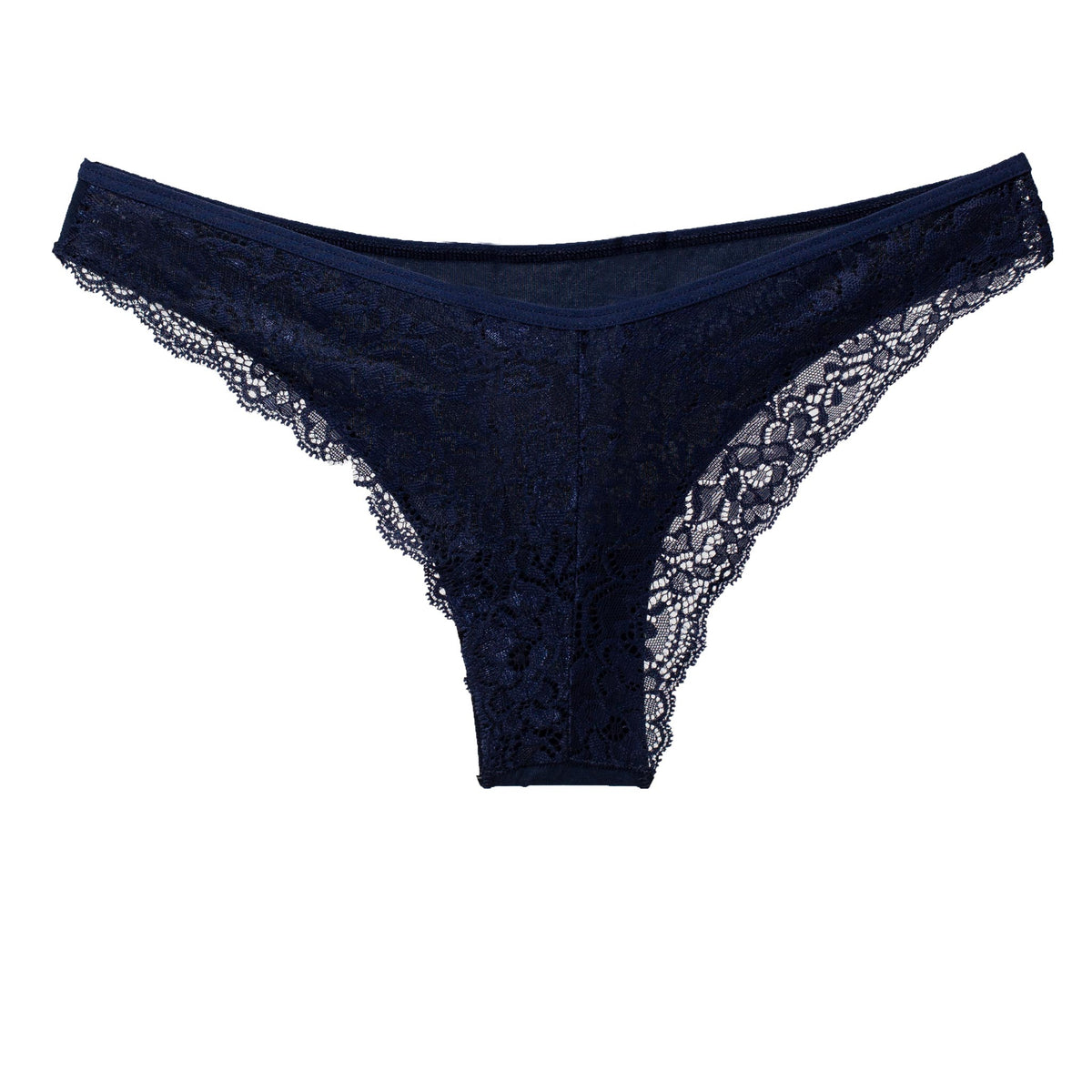 Δυάδα Brazil Slip με δαντέλα | GD284 - E211 μπλέ πίσω 