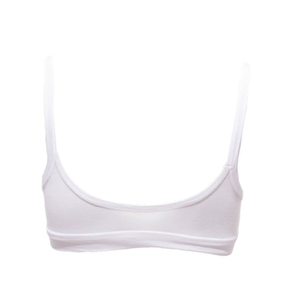Εφηβικό βαμβακερό μπουστάκι COTONELLA | GD 065-190 λευκό πλάτη