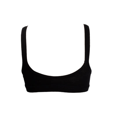 Εφηβικό βαμβακερό μπουστάκι COTONELLA | GD 065-190 μαύρο πίσω
