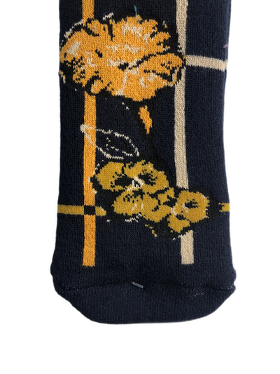 Γυναικείες κάλτσες με βεντουζάκια Scopri | fiore μπλέ σκούρο κοντινό