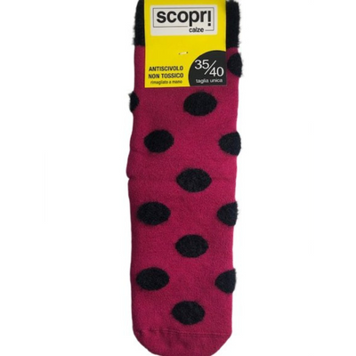 Γυναικείες κάλτσες με βεντουζάκια Scopri | marte φούξια μπροστά
