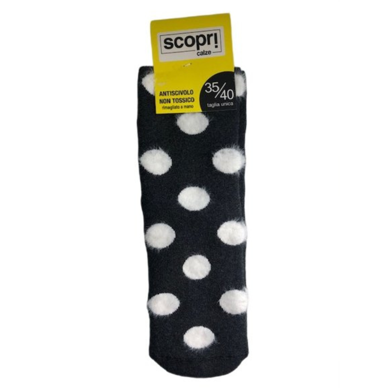 Γυναικείες κάλτσες με βεντουζάκια Scopri | marte γκρί σκούρο μπροστά