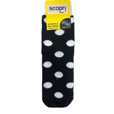 Γυναικείες κάλτσες με βεντουζάκια Scopri | marte μαύρο μπροστά