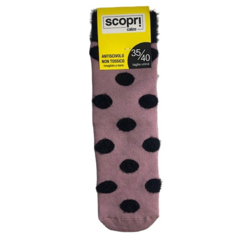 Γυναικείες κάλτσες με βεντουζάκια Scopri | marte ροζ μπροστά